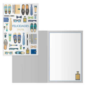 dohe galan pack de 6 tarjetas de felicitacion para padres 11.5x17cm impresas a todo color estampaciones con pelicula de color estampacion en seco papel offset blanco de 300gr incluye sobre de color