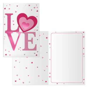 dohe sunday pack de 6 tarjetas de felicitacion san valentin 11.5x17cm impresion a todo color estampaciones con pelicula de color estampacion en seco papel offset blanco de 300gr incluye sobre de color