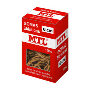 dohe goma de borrar resistente 6cm de longitud fabricada en latex de gran elasticidad caja de 100gr