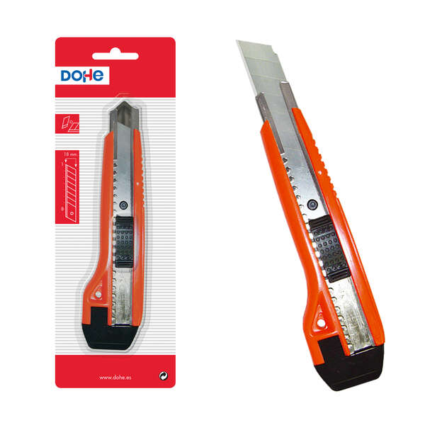 dohe cutter de plastico resistente cuchillas tronzables de acero sistema de bloqueo de cuchilla con guia metalica
