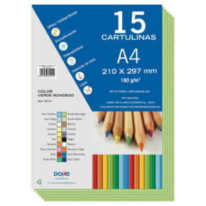 dohe cartulinas a4 15 hojas ideal para manualidades y proyectos escolares