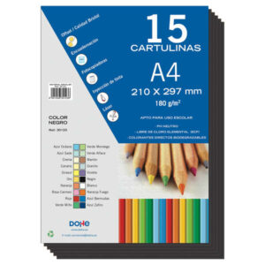 dohe cartulinas a4 15 hojas ideal para manualidades y proyectos escolares