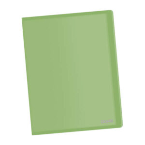 dohe carpeta con 10 fundas a4 tapa flexible de polipropileno fundas transparentes soldadas color verde