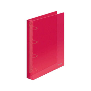 dohe carpeta de 4 anillas mixtas de 25mm a4 polipropileno translucido color rojo