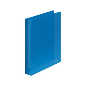dohe carpeta de 4 anillas mixtas de 25mm a4 polipropileno translucido color azul