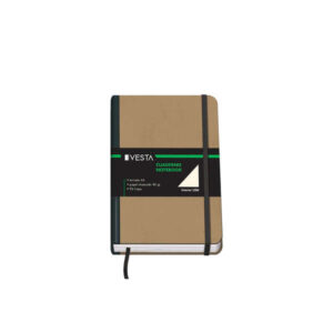 dohe cuaderno cartone con puntas redondeadas 96 hojas de papel ahuesado de 80gr tapa en tres piezas con lomera de tela cierre de gomas y cinta de registro
