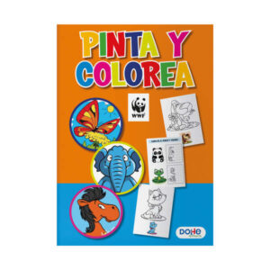 dohe libro de colorear con dibujos de animales cubierta de cartulina de 350gr interior de 30 hojas en papel de 120gr ideal para lapices de colores y pinturas de cera