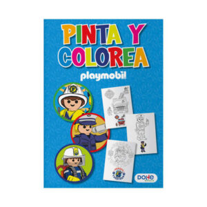 dohe libro de colorear playmobil police cubierta de cartulina de 350gr interior de 30 hojas en papel de 120gr ideal para lapices de colores y pinturas de cera