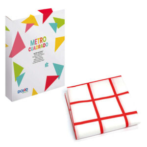 dohe pañuelo de tela cuadrado 1000x1000mm versatil y facil de plegar ideal para enseñar fracciones recomendado para tercer ciclo de primaria