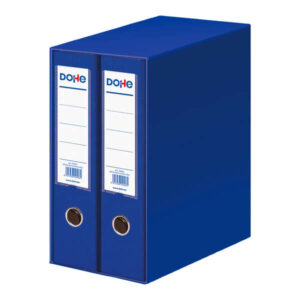 dohe modulo de 2 archivadores a4 lomo ancho con ollao y rado carton forrado con polipropileno cantoneras metalicas palanca de maxima calidad color azul