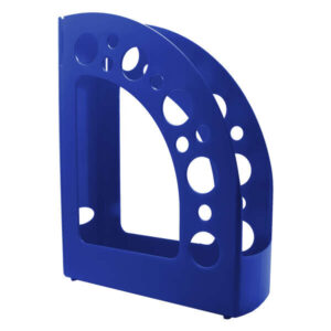 dohe +mab revistero de poliestireno de alta calidad medidas 80x318x245mm material 100% reciclable color azul
