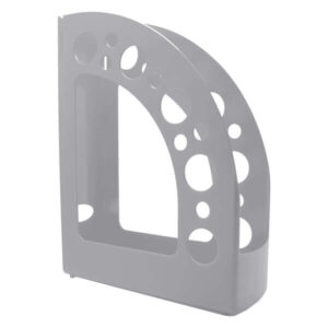 dohe +mab revistero de poliestireno de alta calidad medidas 80x318x245mm material 100% reciclable color gris