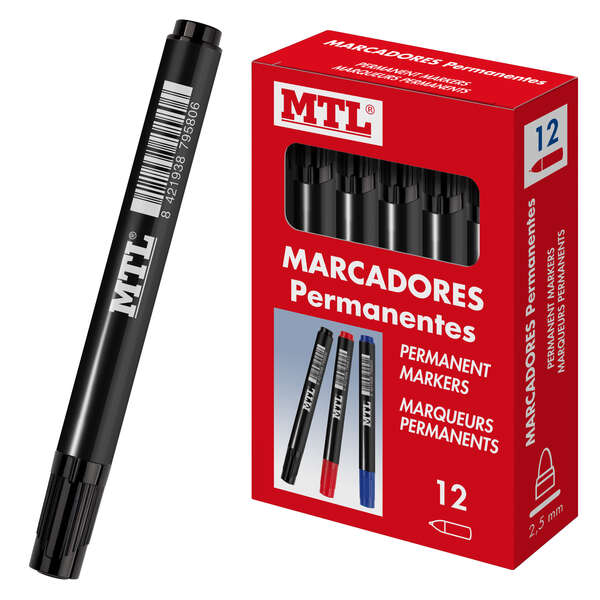 dohe marcadores permanentes punta conica de 2mm tinta resistente al agua y secado rapido cuerpo de plastico clip en la capucha ideal para rotular en cualquier superficie