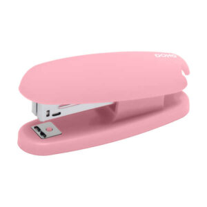 dohe grapadora de sobremesa con tacto soft touch grapa hasta 20 hojas carga superior color rosa