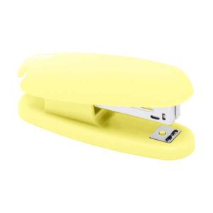 dohe grapadora de sobremesa con tacto soft touch grapa hasta 20 hojas carga superior color amarillo