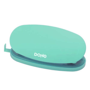 dohe soft touch taladro de sobremesa taladra hasta 16 hojas diseño ergonomico color verde pastel