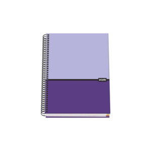 dohe cuaderno espiral tapa dura a5 162x210mm cubierta carton forrado interior 100 hojas 90g microperforadas cuadricula 5mm