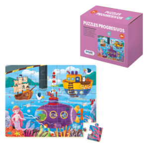 dohe puzzle infantil de 35 piezas tematica el mar fabricado en doble capa de carton capa intermedia de contrachapado estimula la imaginacion a partir de 3 años