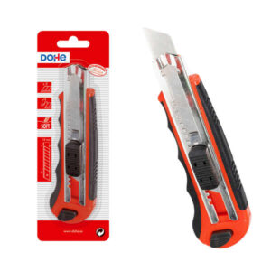dohe cutter de plastico con guia de acero inoxidable cuchillas tronzables de acero sistema de bloqueo de cuchilla blister individual