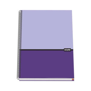 dohe cuaderno en espiral de tapa dura a4 228x300mm cubierta en carton forrado con papel impreso a todo color y plastificado mate interior de 100 hojas en papel offset de 90gr