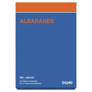 dohe talonario albaranes a4 50 x 2 hojas autocopiativas