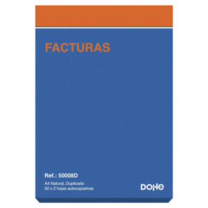 dohe talonario facturas 100 hojas papel autocopiativo tamaño a4