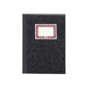 dohe cuaderno cartone cuadricula de 100 hojas cuarto natural tapa en tres piezas con lomera de tela interior en papel offset de 70g/m2 cosidos a hilo vegetal lomo gris oscuro