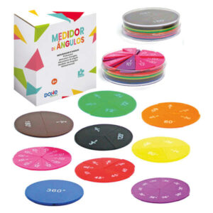 dohe medidores de angulos plantillas de angulos de 30º, 45º, 60º y 90º colores diferentes ideal para construir, comparar y componer angulos en el aula