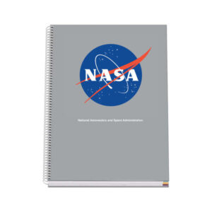 dohe cuaderno espiral tapa dura a4 228x300mm cubierta carton forrado impreso a color espiral metalico blanco 100 hojas offset 90g microperforadas cuadricula 5mm