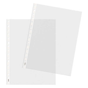 dohe 100 fundas multitaladro en polipropileno rugoso 16 perforaciones