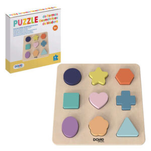 dohe juego educativo de formas geometricas de madera bordes redondos tacto suave colores llamativos estimula la coordinacion ojo mano fomenta la imaginacion impulsa el aprendizaje