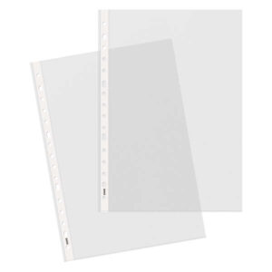 dohe 100 fundas multitaladro en polipropileno piel de naranja 16 perforaciones resistente y duradero