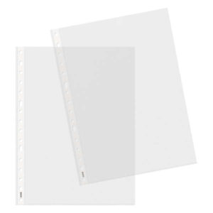 dohe 100 fundas multitaladro en polipropileno piel de naranja 16 perforaciones resistente y duradero