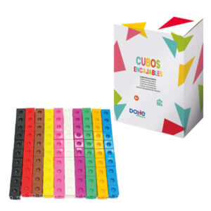 dohe cubos encajables de colores 2cm de arista material manipulativo para matematicas recomendado para primaria