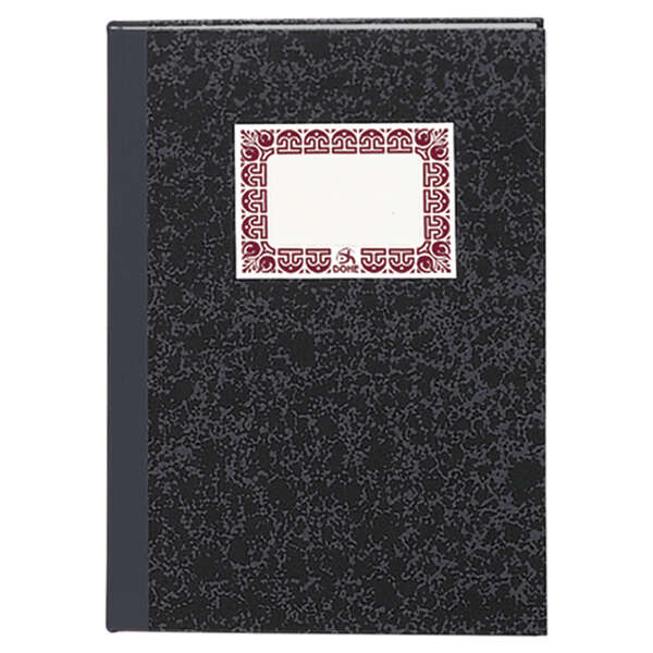 dohe cuaderno cartone modelo cuadricula de 100 hojas folio natural tapa en tres piezas con lomera de tela interior en papel offset de 70g/m2 cosidos a hilo vegetal lomo gris oscuro