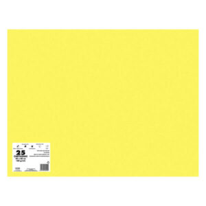 dohe pack de 25 cartulinas de 180 g/m2 50x65cm ph neutro libres de cloro elemental colorantes biodegradables color amarillo girasol