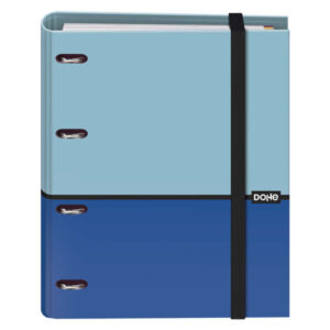 dohe cuaderno de notas 35mm cubierta en carton forrado con papel impreso a todo color y plastificado brillo mecanismo de 4 anillas mixtas niqueladas interior de 100 hojas en papel offset de 90gr