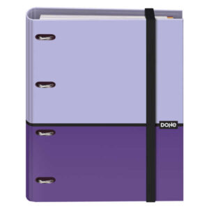 dohe cuaderno de notas 35mm cubierta en carton forrado con papel impreso a todo color y plastificado brillo mecanismo de 4 anillas mixtas niqueladas interior de 100 hojas en papel offset de 90gr
