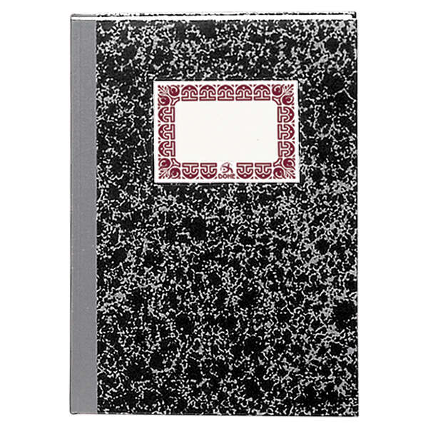 dohe cuaderno cartone modelo indice de 100 hojas folio natural tapa en tres piezas con lomera de tela interior en papel offset de 70g/m2 cosidos a hilo vegetal lomo gris