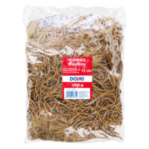 dohe gomas de latex 12cm gran resistencia y elasticidad bolsa de 1 kg