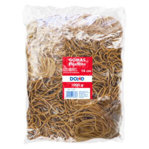 dohe gomas de latex longitud 14cm gran resistencia y elasticidad bolsa de 1 kg