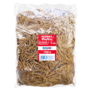 dohe gomas de latex longitud 8cm gran resistencia y elasticidad bolsa de 1 kg