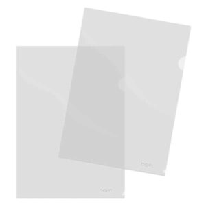 dohe 100 dossier de polipropileno transparente acabado cristal tamaño a4