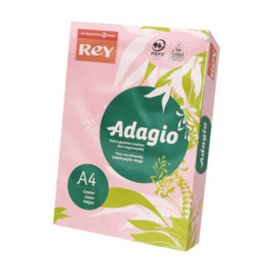 dohe adagio paquete de 500 hojas de papel a4 de 80g apto para fotocopiadoras e impresoras alta calidad y versatilidad color rosa pastel