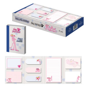 dohe expositor de indices y notas adhesivas pink panther set de 10 preimpresas a todo color potente adhesivo ideal para señalizaciones y clasificaciones 8 blocs de 20 hojas