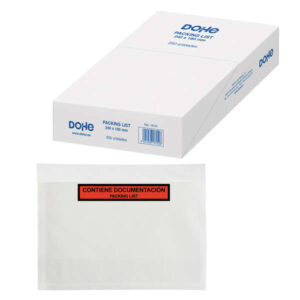 dohe caja de 250 sobres autoadhesivos para envio de documentos 240x180mm packing list especial envios
