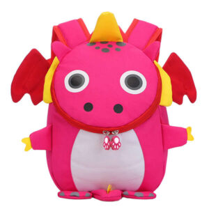 dohe mochila infantil modelo dragon rosa compartimento con cierre de cremalleras bolsillo interior acolchado tirantes reforzados asa superior fabricada en poliester