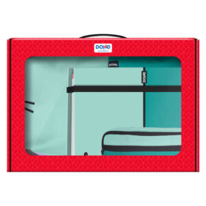 dohe pack mochila, carpeta y portatodo duo maletin regalo 365x515x105mm carpeta a4 recambio mochila 3 compartimentos grande portatodo triple