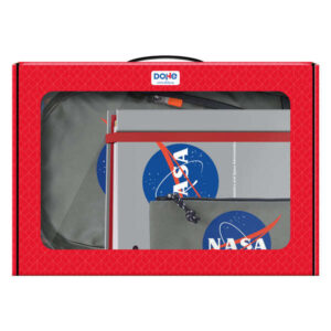 dohe pack mochila, carpeta y portatodo nasa grey maletin regalo 365x515x105mm carpeta a4 recambio, mochila 3 compartimentos grande portatodo triple