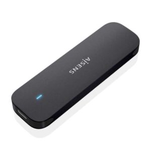 aisens caja externa m.2 (ngff) asm2 024b nvme a usb3.2 gen2 color negra